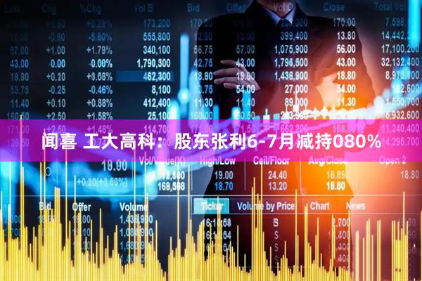 闻喜 工大高科：股东张利6-7月减持080%